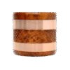 EC420 Weaving Wood Style 63mm 4 Piece Grinder - Orange/Copper